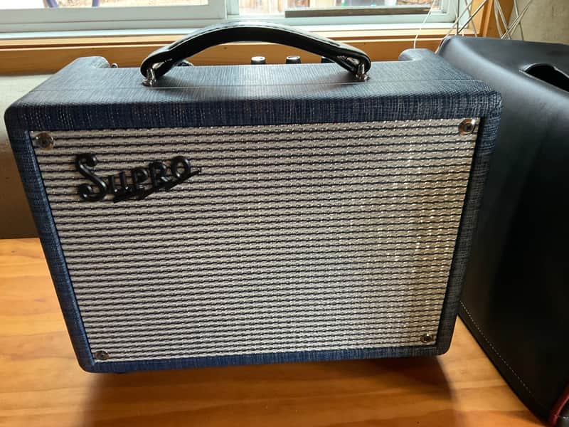 Supro 1605R '64 Reverb 5-Watt 1x8" Guitar Combo 2017 - Present - Blue Rhino image 1