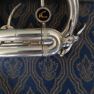 Beautiful Antoine Courtois Paris C Trumpet with Courtois Case and Courtois Mouthpiece image 5