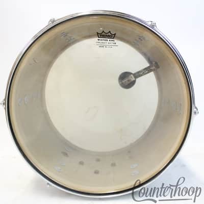 *Slingerland 13x9" 60s Sky Blue Pearl Tom Drum Chrome Brass COB Stick-Saver Rims image 7