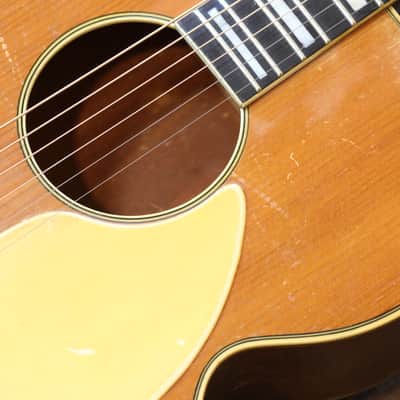 Vintage! 1950’s Kay Sherwood Deluxe Natural Acoustic Jumbo Guitar + Hard Case image 4