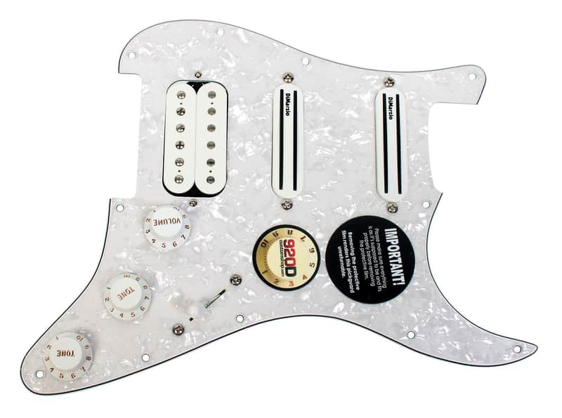 920D Custom DiMarzio Andy Timmons Loaded S Style Pickguard DP224F AT-1, DP187 Cruiser WP/WH image 1