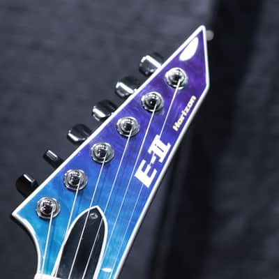 ESP E-II Horizon NT-II Quilted Maple Top Blue Purple Gradation El. Guitar w/Case image 20