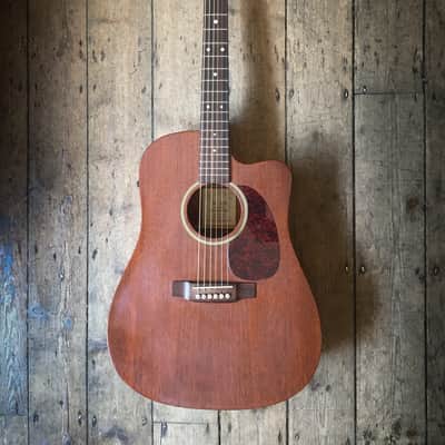 2006 Martin DC15E  Electro Acoustic Dark Natural & Hardshell case image 2