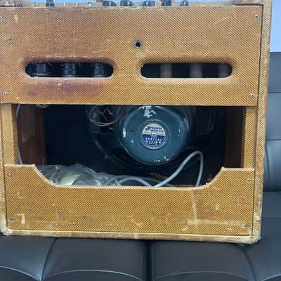 Fender Pro 5E5-A Narrow Panel 18-Watt 1x15" Guitar Combo 1955 - 1960 - Tweed image 12