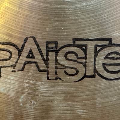 Paiste 18" 2002 Crash Cymbal 1974 - Black Label - Rare version with Big Beat hammering - VIDEO image 13