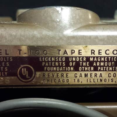 Vintage Revere Camera Company Model T-100 Reel-to-Reel Tape Recorder image 5