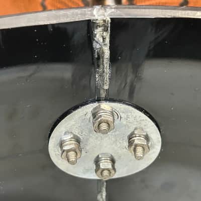 Ludwig 12" deep X 15" head Vistalite Concert Tom (11285-1236) Early 70's - Black Vistalite image 7