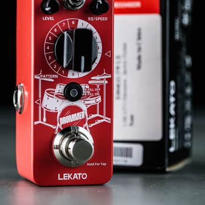 Immagine 2020s Lekato Mini Pedal Drummer Guitar Pedal Drum Machine - 2