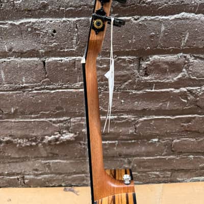 Caramel "Melts in my Heart" Acoustic-Electric Handcrafted Zebrawood Ukulele (Used - Good Condition) image 17