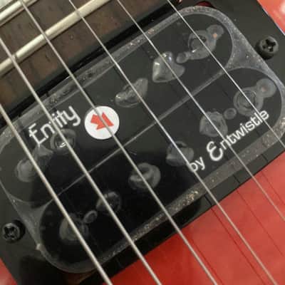 Xavier Transparent Red Single Cut Electric Guitar, Mahogany Body, Maple Neck, Rosewood Fingerboard image 9
