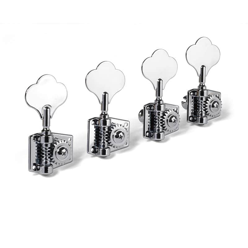 Golden Age Adjustable Tension Bass Tuner Set, 4-in-line, chrome image 1