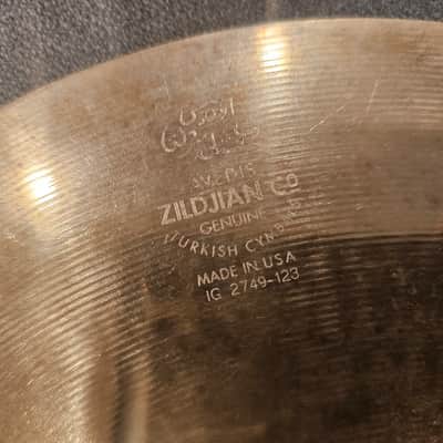 Zildjian 13" A Custom Hi-Hat Cymbal (Top) image 4