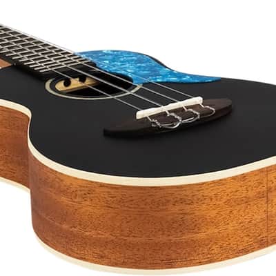 Flight IRIS CONCERT BK Solid Spruce Top Okoume Neck 4-String Ukulele w/Padded Gig Bag image 5