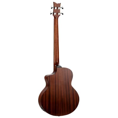 Ortega D7CE-BFT-4 Deep Series 7 Spruce Top Mahogany Neck Medium Scale 4-String Acoustic-Electric Bass Guitar image 6