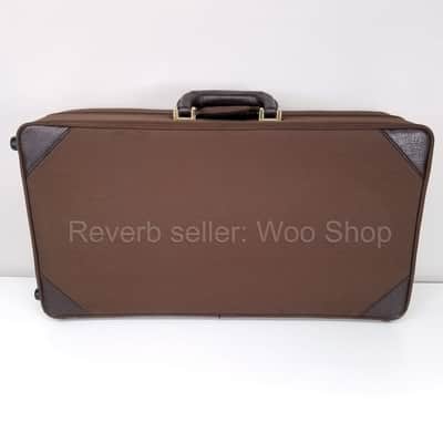 Vincent Bach Stradivarius Trumpet Brown Hard Case 1843 w/ Handles, Zipper Pouch image 7