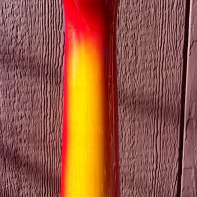 Memphis, set neck, single cut (LP copy), MIJ, 1970's, cherry sunburst, Duncans, case, volute, CIPOLLINA image 14