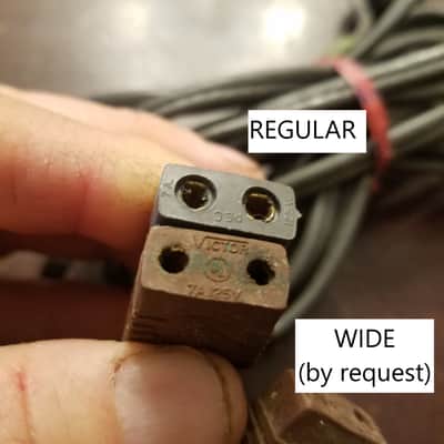 One (1) GE etc. Electric Disconnect Plug Power Cord Cable Non-polarized narrow Rectangle 1961 image 3