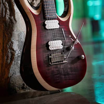 Cort X700 Duality II Lava Burst Electric Guitar | X Series Double Cutaway, Seymour Duncan Pickups, Ebony Fingerboard image 4
