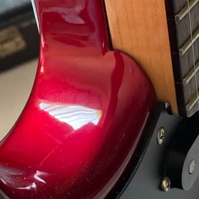 1984-85 Made in Japan Kramer Focus 3000 Left-Handed Lefty Candy Apple Red Strat Electric Guitar OHSC (Closet Queen) image 11
