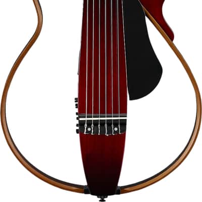 Yamaha SLG200N Acoustic-Electric Silent Guitar, Rosewood Fingerboard, Crimson Red Burst image 1