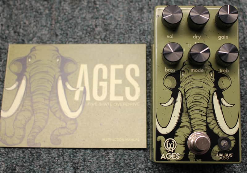 Walrus Audio Ages Five-State Overdrive Green Guitar Effects Pedal no Box image 1