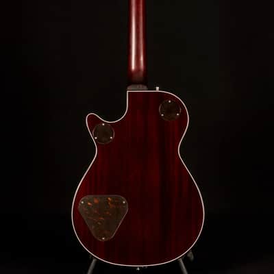 Gretsch G6134TFM-NH Nigel Hendroff Signature Penguin 2022 - Dark Cherry Metallic Flame image 5