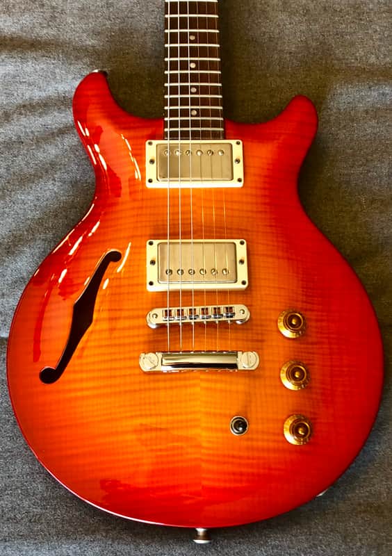 Hamer USA Artist 1997 Sunburst Semi-Hollow OHSC image 1