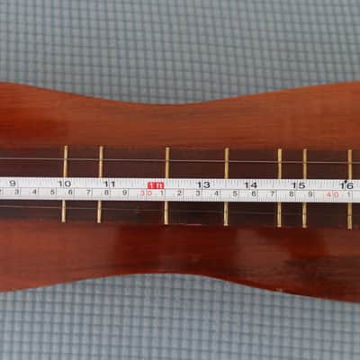 Vintage 1970s The Dulcimer Factory DF STAMP Birch Mahogany 4-String Heart Motif Mountain Dulcimer Walnut Heart Sound Hole K image 14