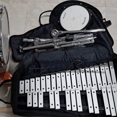 Ludwig Drum and Xylophone Bell kit with rolling case image 6