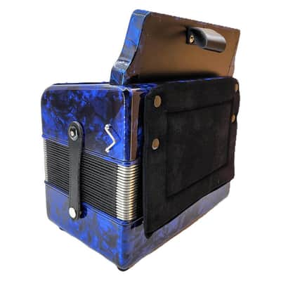 Rossetti 31-Button Diatonic Accordion 12 Bass FBE Blue – 3112-FBE-BU image 3