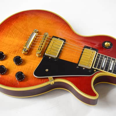 Gibson Les Paul Custom 1990 - Heritage Cherry Sunburst Flame image 5