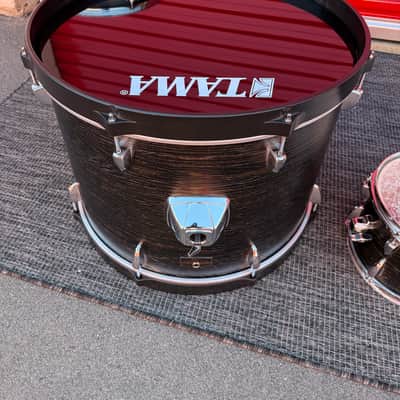 Tama Imperialstar 5-Piece Drum Shell Pack Black/Brown Woodgrain Wrap Finish 22/16/14/12/10 image 6