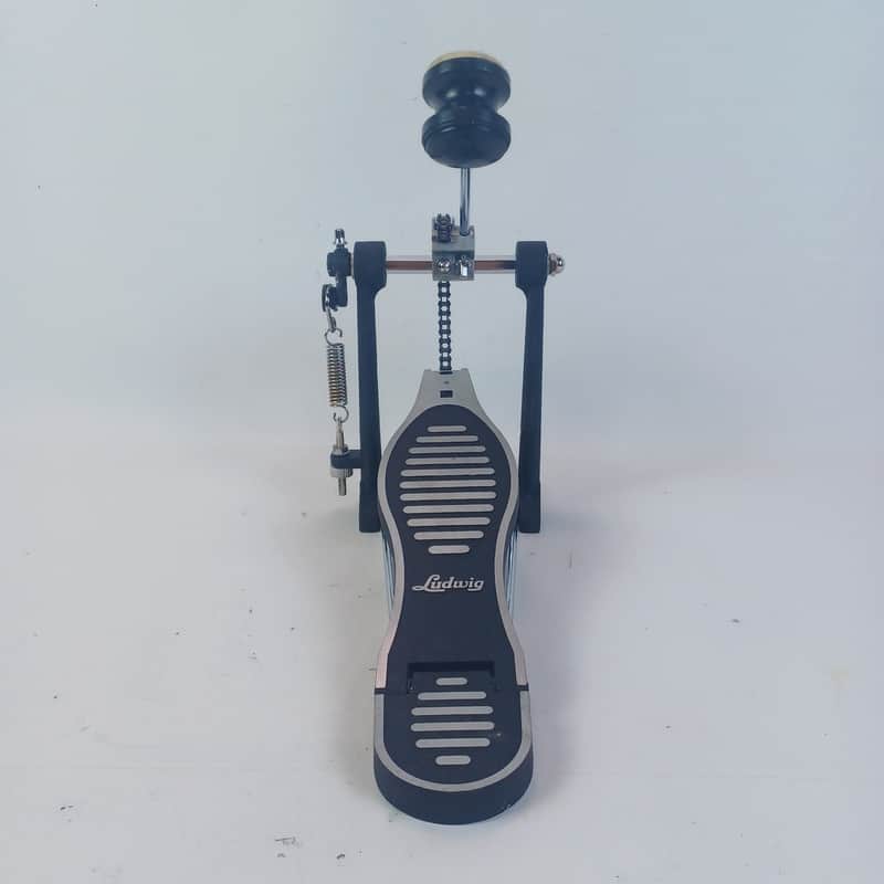 Ludwig Chain-Drive Single-Spring Bass Drum Kick Pedal Black/Aluminum Script image 1