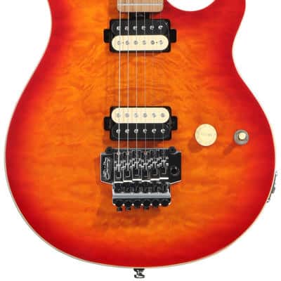 Sterling By Music Man Axis Quilted Maple Electric Guitar - Lava Burst image 2