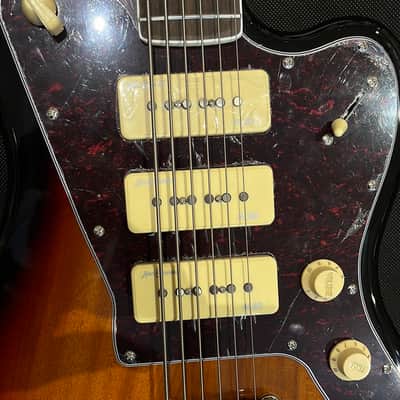 Revelation RJT-60 B SB 6-String Electric Bass Guitar, Sunburst image 5