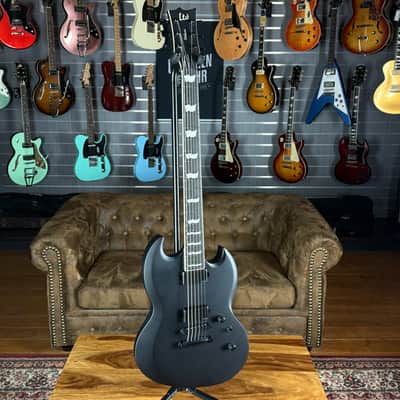 ESP LTD Viper-1000 Baritone Black Satin - NEW image 5