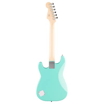 Fender Squier Mini Stratocaster Electric Guitar, Sea Foam Green, Maple image 4