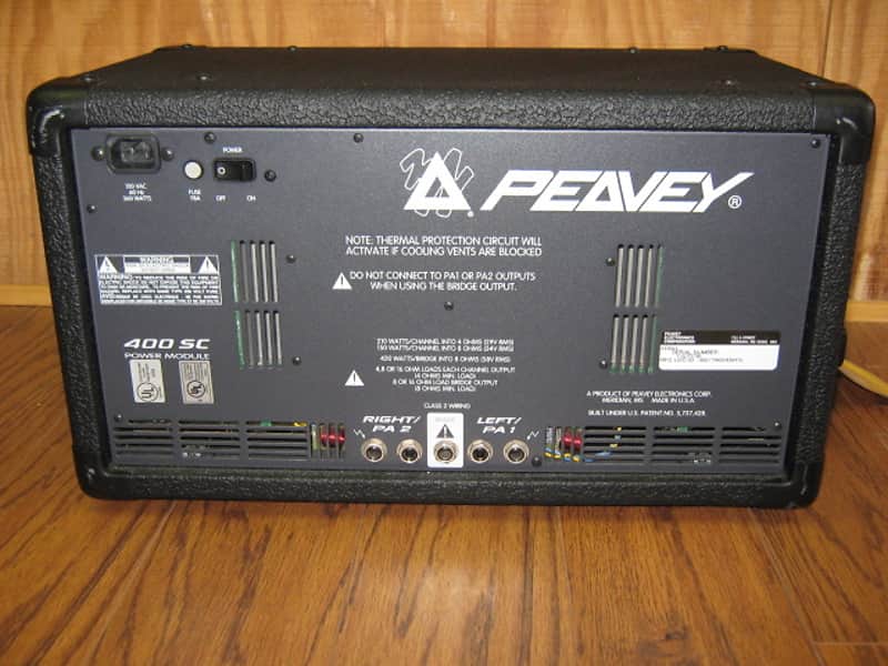Peavey XR684F 400 SC Power Head Mixer Stereo 8 Channel Module | Reverb