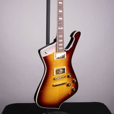 B-Stock Ibanez Iceman IC420FM Electric Guitar - Violin Sunburst image 3