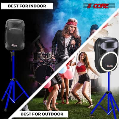 5 Core Speaker Stand Height Adjustable 72" Heavy Duty PA DJ Tripod Studio Monitor Stands image 10