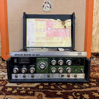 Vintage 1970s Roland RE201 Space Echo Made in Japan Original Tape Delay Unit image 2