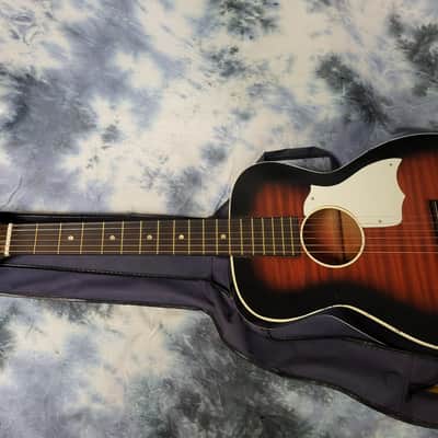 Vintage 1969 Harmony Fender Headstock Stella 3/4 Size Parlor