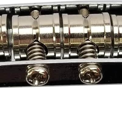 Mustang Bridge w/Large Saddles, also fits Fender Jaguar or Jazzmaster- Chrome image 1