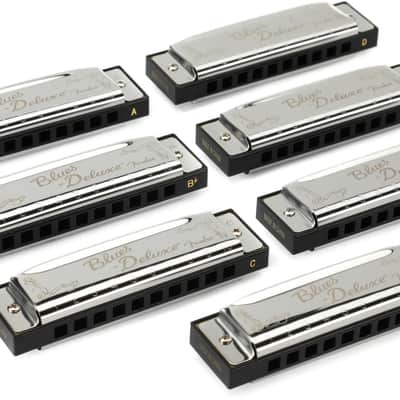 Fender Blues Deluxe Harmonica - 7-pack with Case image 1