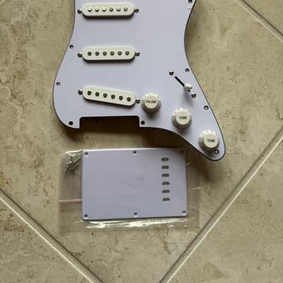 Stratocaster Style Loaded Pickguard & Backplate w/mounting screws image 1