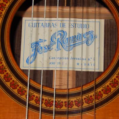 JOSE RAMIREZ "GUITARRA DE ESTUDIO" 1984 - CONCERT LEVEL CLASSICAL GUITAR image 4