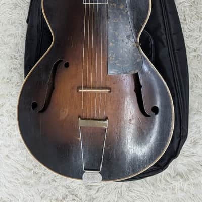 Very cool antique Kay Kraft Archtop Acoustic Guitar w/gig bag image 2