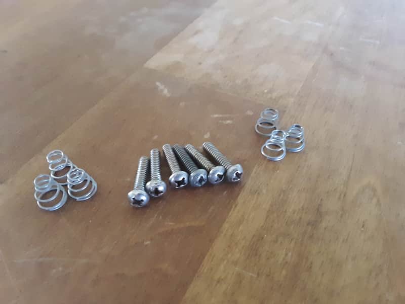 Vintage 1960s 1970s set Fender guitar pickup screws springs Stratocaster Mustang image 1