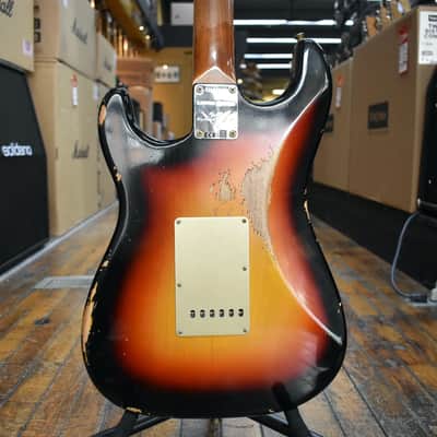 Fender Custom Shop Limited Edition 1959 Stratocaster Heavy Relic Wide Fade 3-Color Sunburst w/Hard Case image 3