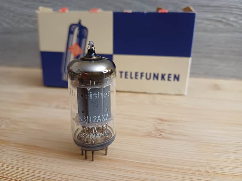 Perfect NOS early TELEFUNKEN ecc83 12ax7 long SMOOTH plate, 1 hole on plate,super strong perfectly balanced preamp tube. image 1